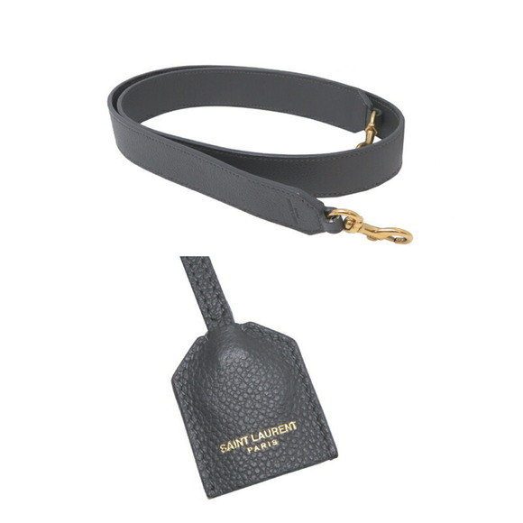 SAINT LAURENT Gray Leather Bag - Picture 9 of 9